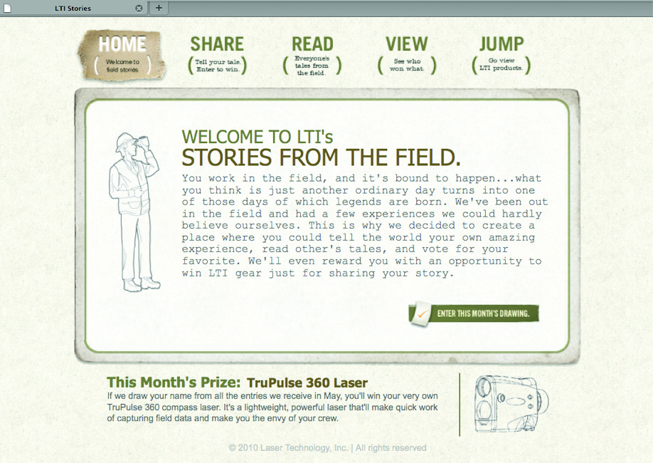 LTI Stories MIcrosite HOME page